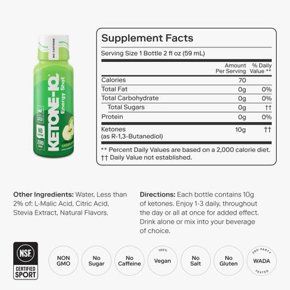 Ketone-IQ No Caffeine Shot