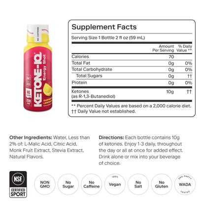 Ketone-IQ No Caffeine Shot