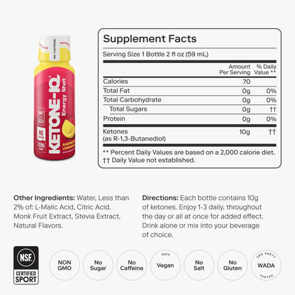 Ketone-IQ No Caffeine Shot